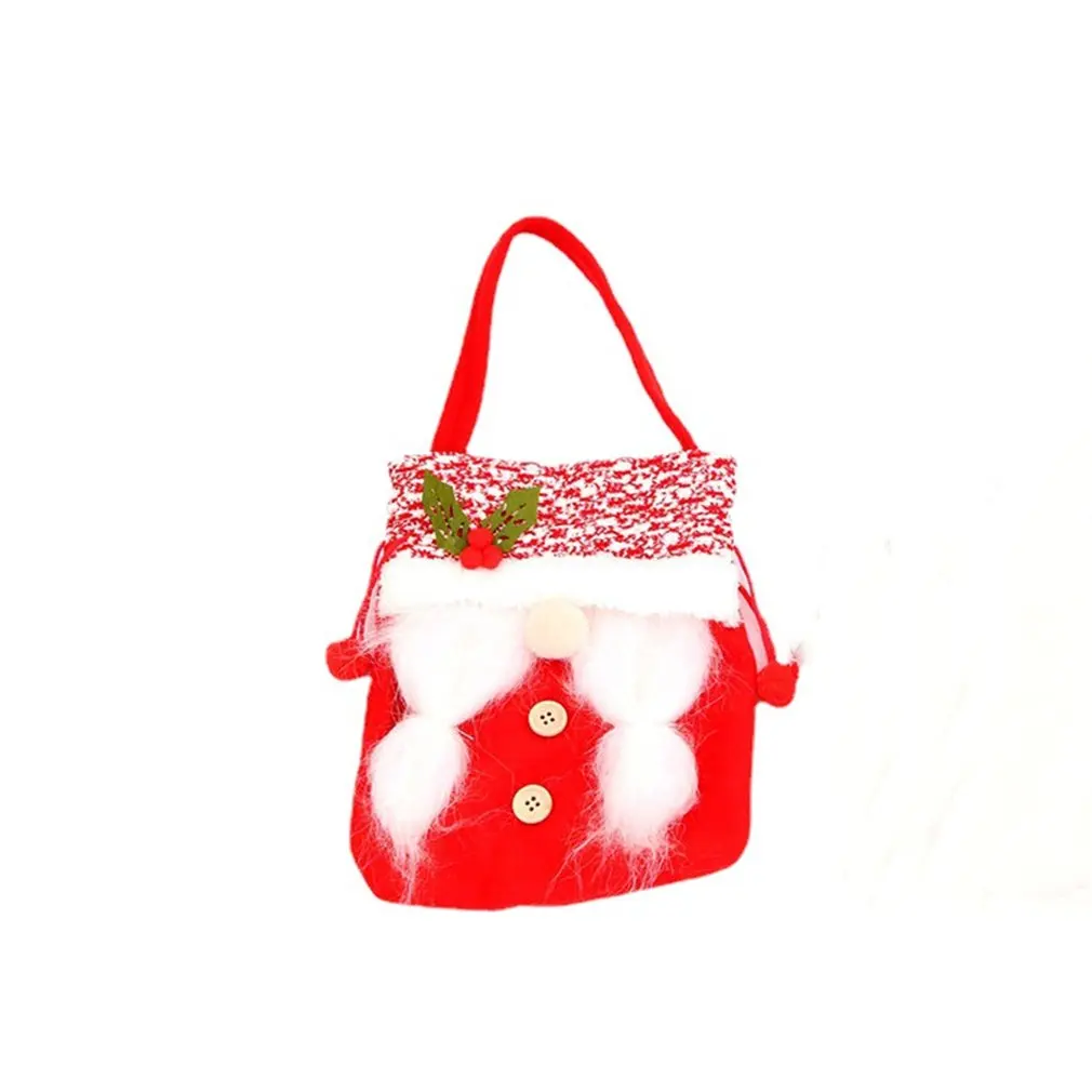 

Рождественская Подарочная сумка на шнурке для яблока, милые подвесные украшения, Подарочная сумка для конфет, новогодние и рождественские ...