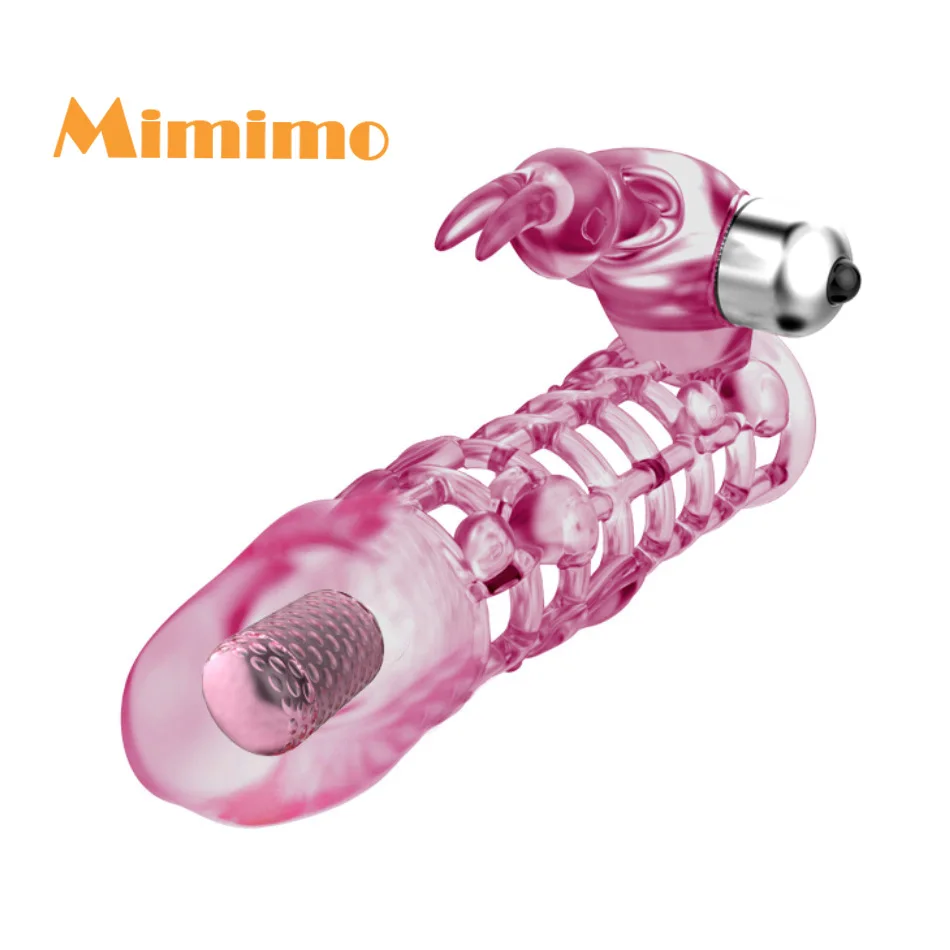 Увеличенный Мужской Двойной вибратор презервативы насадка для удлинения члена