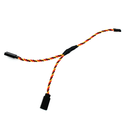 

100Pcs 30cm Y Type 30 Core Filaments Twisted Pair Wire Extension Leads For Airplane Model Steering Serve Motor Brown-Red-Orange