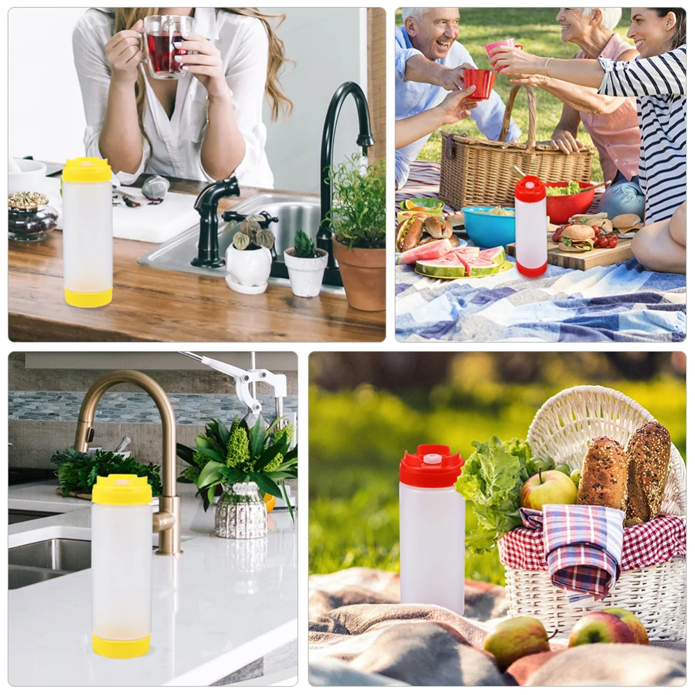 

2pcs Jam Squeeze Bottle Squeeze Condiment Bottles Ketchup Storage Bottle