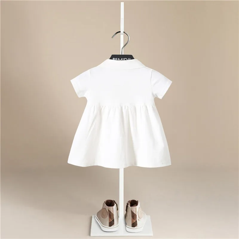 New Girls Dresses Cotton Brand Summer Baby Dress Princess Kids Clothes Children's Short Sleeve Clothing 1-6Y | Детская одежда и