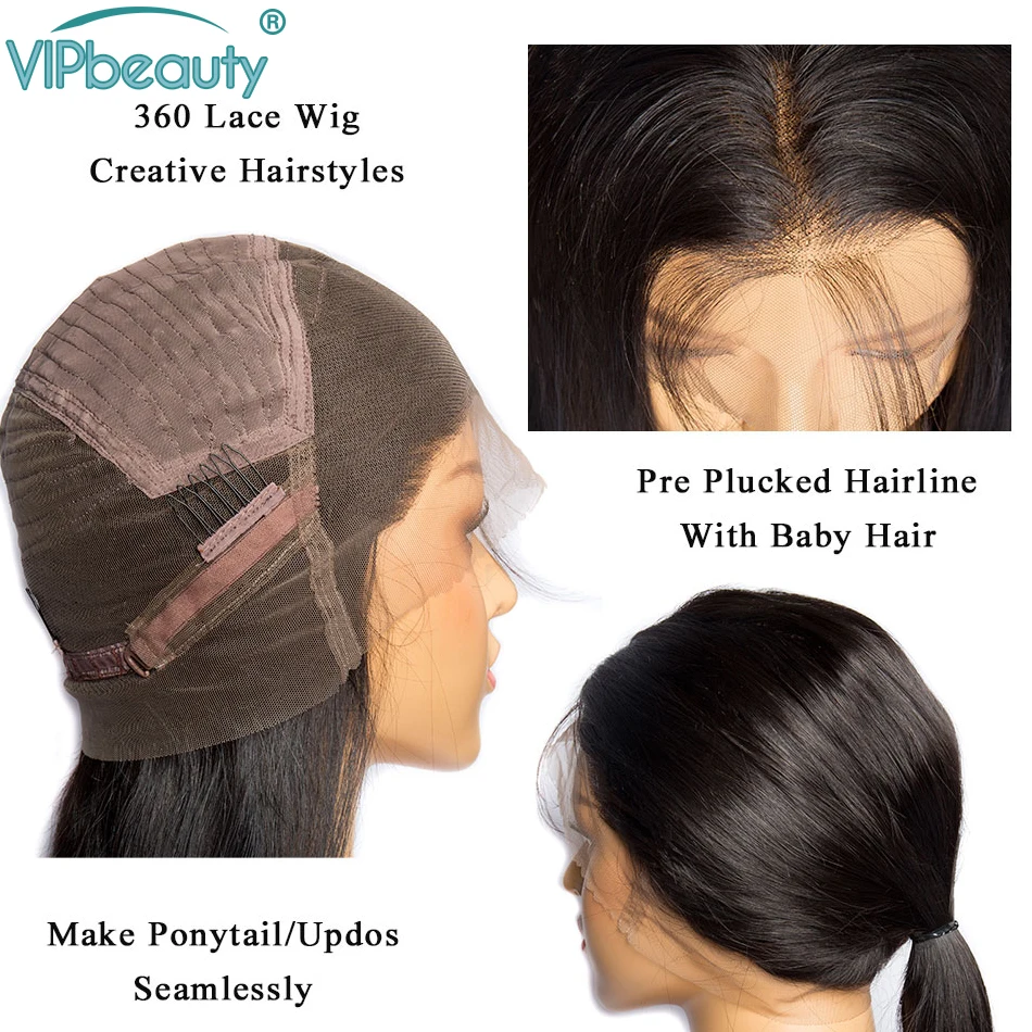 360 волнистые кружевные фронтальные парики предварительно выщипывающиеся с