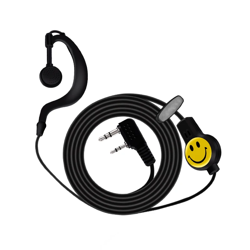 5 шт. Walkie Talkie Smile Face гарнитуры для Baofeng наушники с головным убором в стиле Смайлики