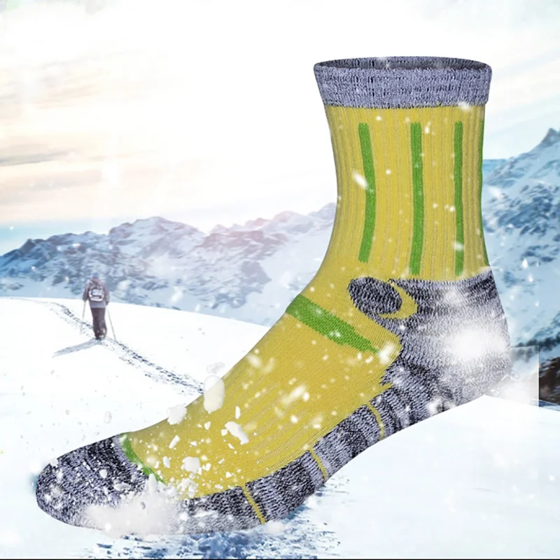 Зимние теплые мужские и женские термоноски толстые хлопковые спортивные носки