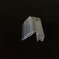 plastic hard and soft co extrusion gripper foldable soft tooth advertising clip for shelf