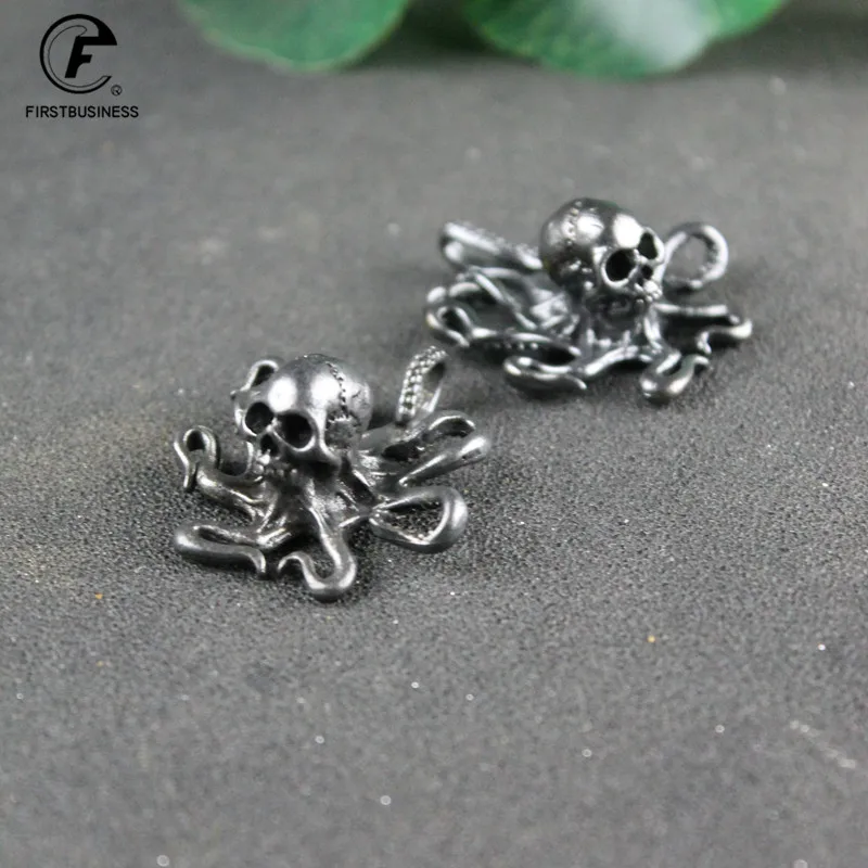 Винтажная фигурка осьминога в стиле панк украшение для стола латунный скелет