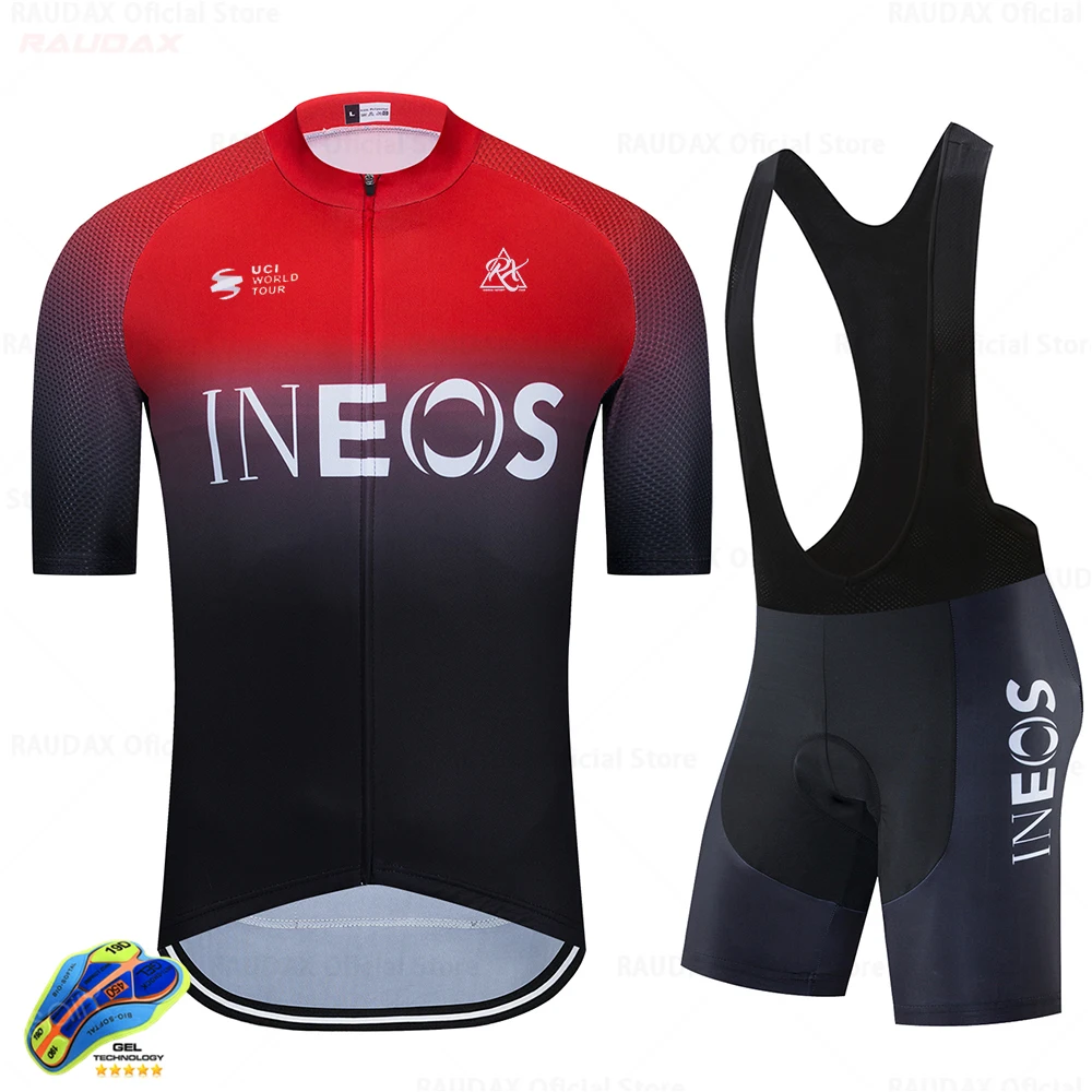 Комплект велосипедной одежды Ineos Pro Джерси с коротким рукавом для команды одежда