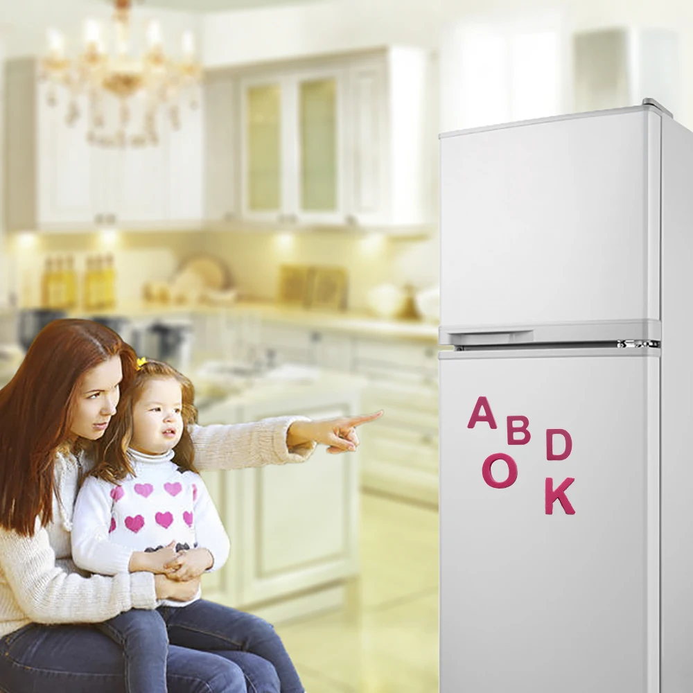 124Pcs/Set Magnetic Letters Foam Alphabet Refrigerator Magnets with Box Baby Early Educational Toy for Preschool Learning | Игрушки и