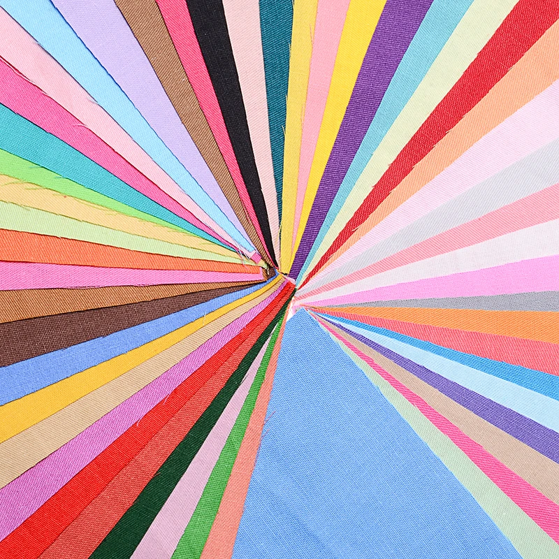 Разные цвета 50 Цвета квадраты хлопчатобумажная ткань 10x10 см В лоскутном стиле