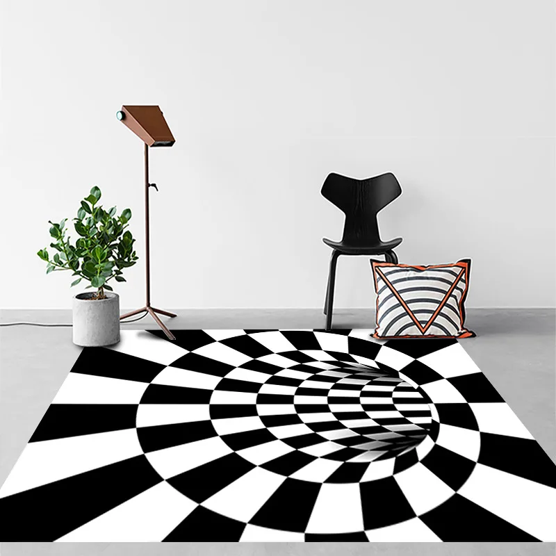 3D домашний Противоскользящий ковер трехмерный цветной коврик с стереовидением