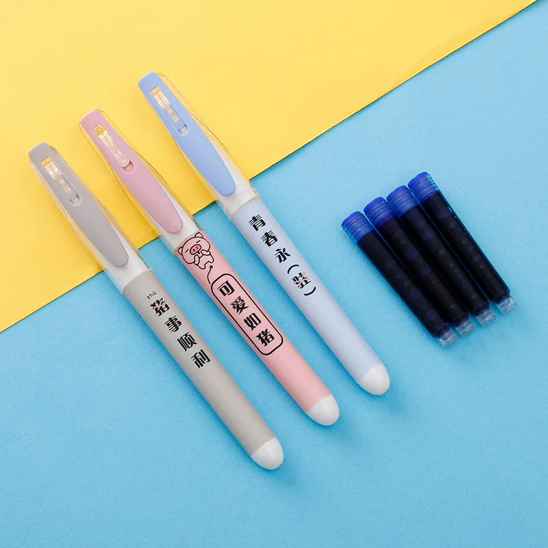Студенческая креативная авторучка для каллиграфии пластиковая сменная