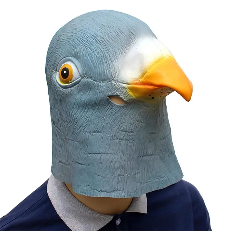 

1 Pc Halloween Mask Fancy Emulsion Dress Party Props Pigeon Headgear Head Cover for Men and Women