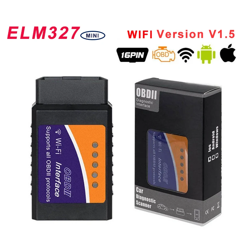 Супер Мини ELM327 V2.1/1 5 Bluetooth/Wifi OBD2 диагностический инструмент ELM 327 OBDII Автомобильный