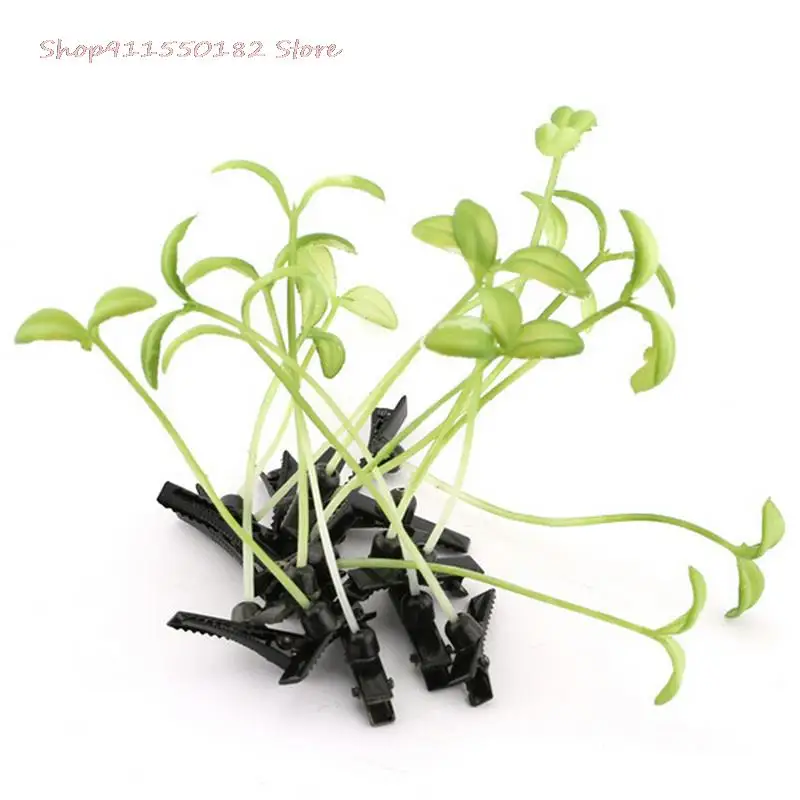 

4*6cm Grass Clips Popular Headwear Clasp Antenna Hairpins Hair Pin Bean Sprout Headwear