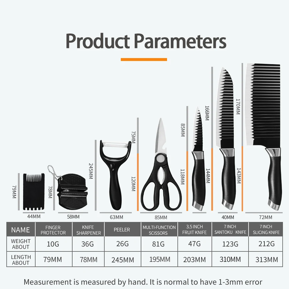 Набор ножей XYj из нержавеющей стали в подарочной коробке нож шеф повара для