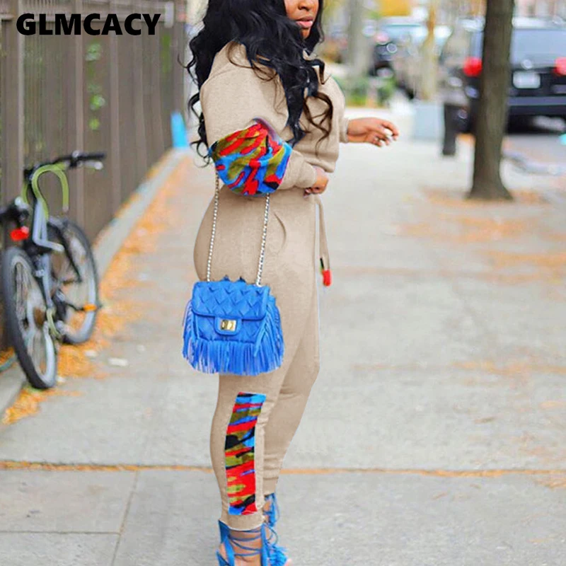 Women Casual Tracksuit O Neck Long Sleeve Top and Jogger Pants Suit Two Piece Fitness Outfits |