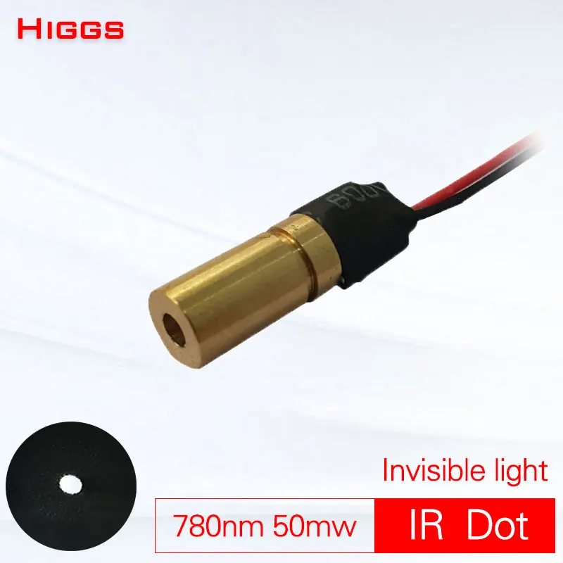 

High quality 780nm 50mw IR infrared dot laser module invisible light adjustable focus fixed-point transmitter mater shell