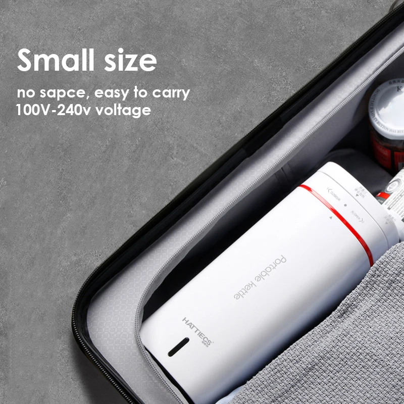 

500ML Portable Fast Water Boiling Kettle 110V-240V Outdoor Travel Electric Kettle Water Heater Insulable Water Boiler