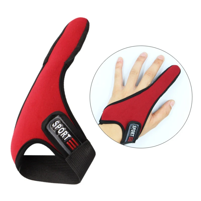 

1PC Single Finger Protector Fishing Gloves Fishermen Non-Slip One Finger Casting Glove PU Leather Surfcasting Breathable Glove