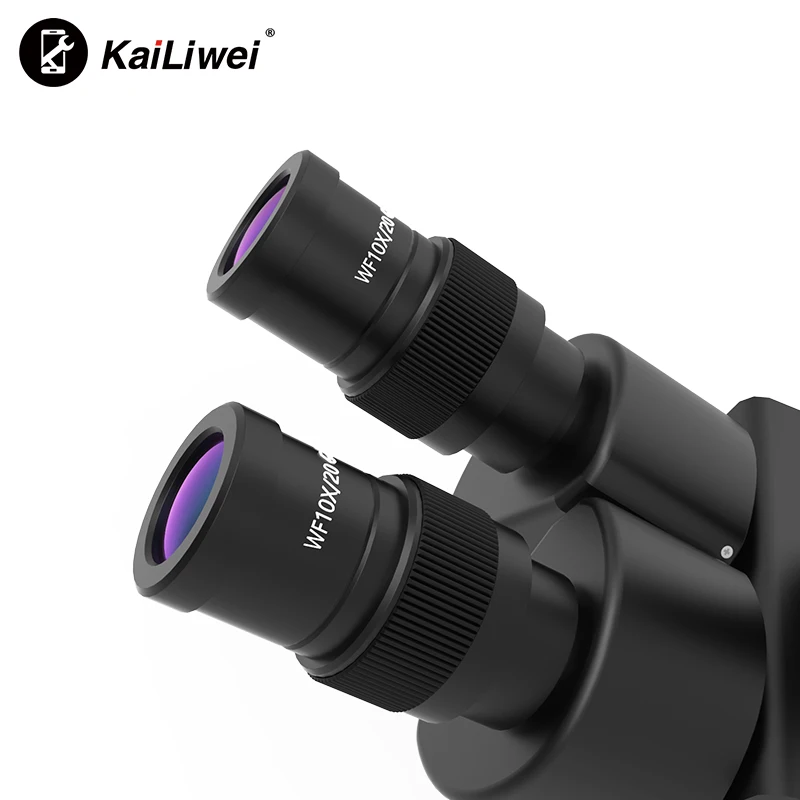 kailiwei black color white color mobile phone repair 7 45x continuous zoom stereo optical trinocular microscope free global shipping