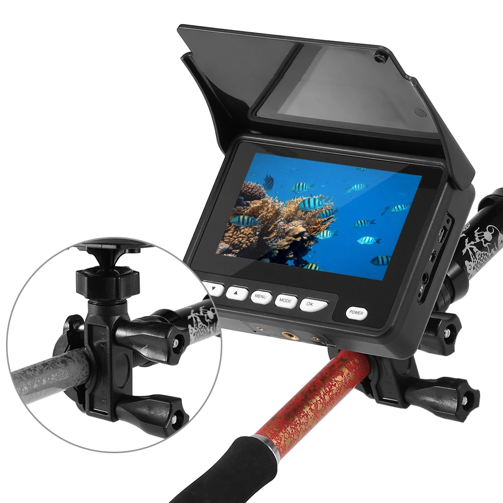 4.3 Inch Underwater Fishing Camera Fish Finder Waterproof Night Vision Ice Boat 20M Cable with Carry Bag | Спорт и развлечения