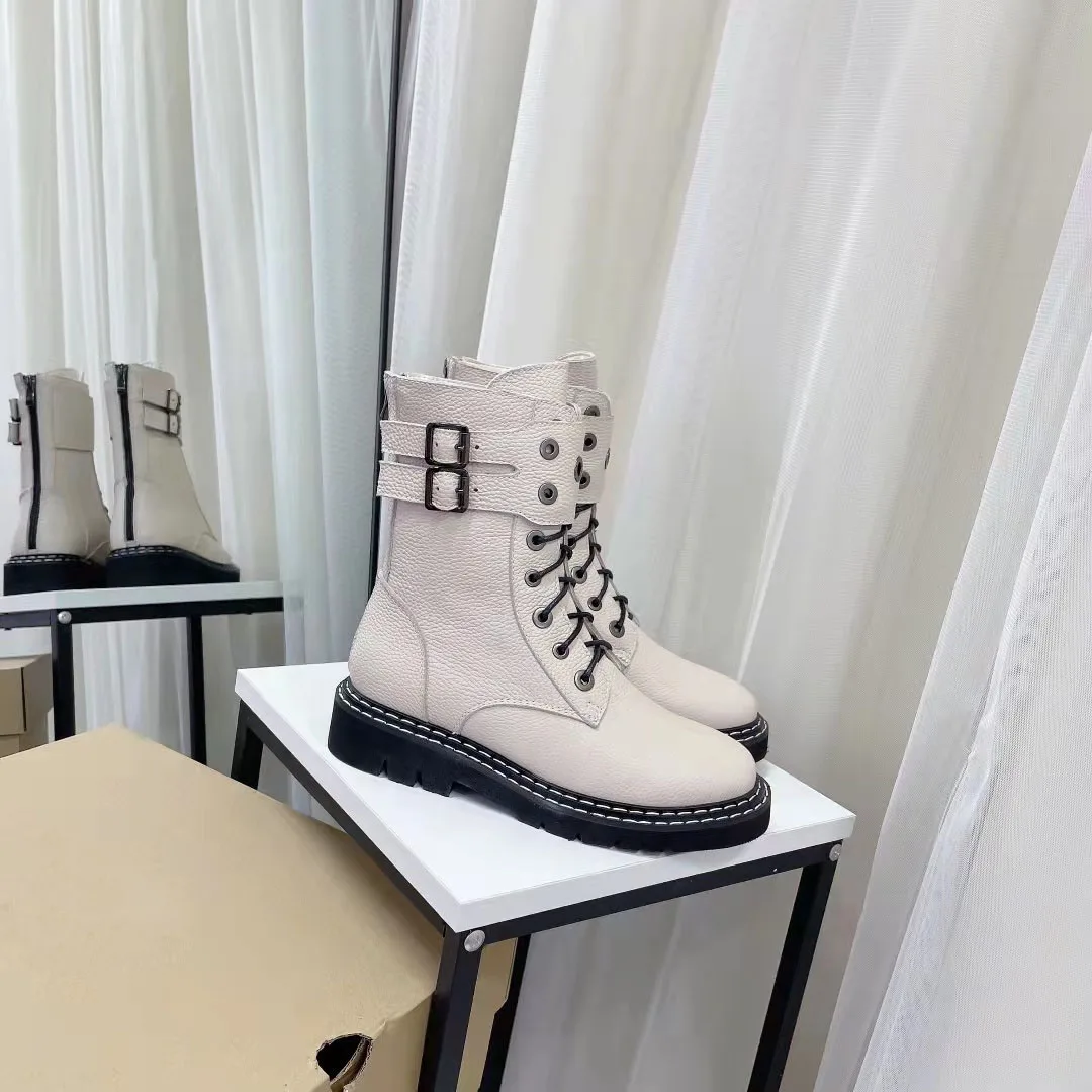 

Vallu 202 winter new product soft cowhide pure wool high-end buckle casual all-match non-slip warm snow boots