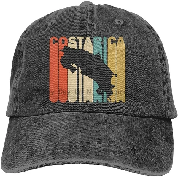 

Модная хлопковая джинсовая бейсболка для взрослых, Классическая бейсболка в стиле ретро Коста-Рики, регулируемая простая Кепка