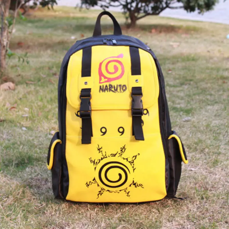 Рюкзак NARUTO Kuramakyuubi Uzumaki из аниме кожаный ранец школьный сумка для ноутбука