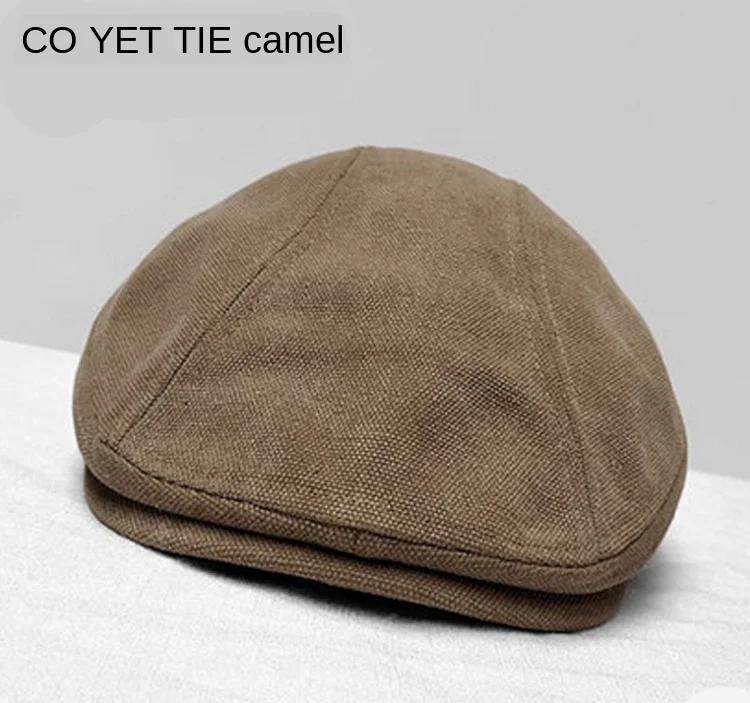 

head cap men's baseball cap women's cap canvas breathable sun cap beret painter forward cap women's cap