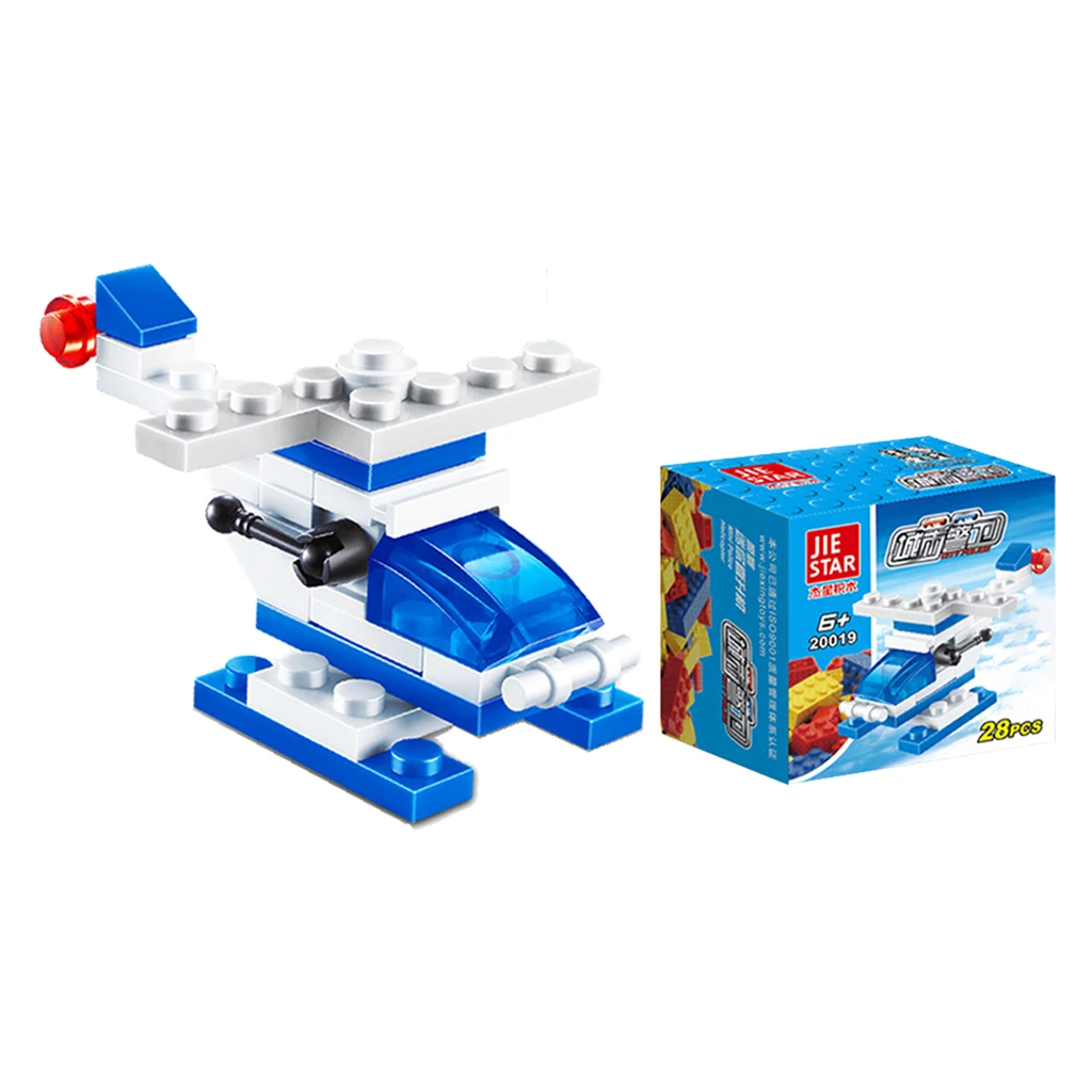 Пластиковые Мини DIY строительные блоки автомобиль пожарный двигатель модель для