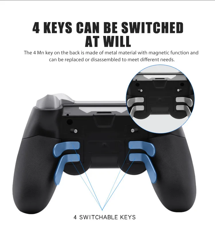 Bluetooth-compatible Wireless Joystick For PS4 Controller mando ps4 Console Playstation Dualshock 4 Gamepad Fit PS3 | Электроника