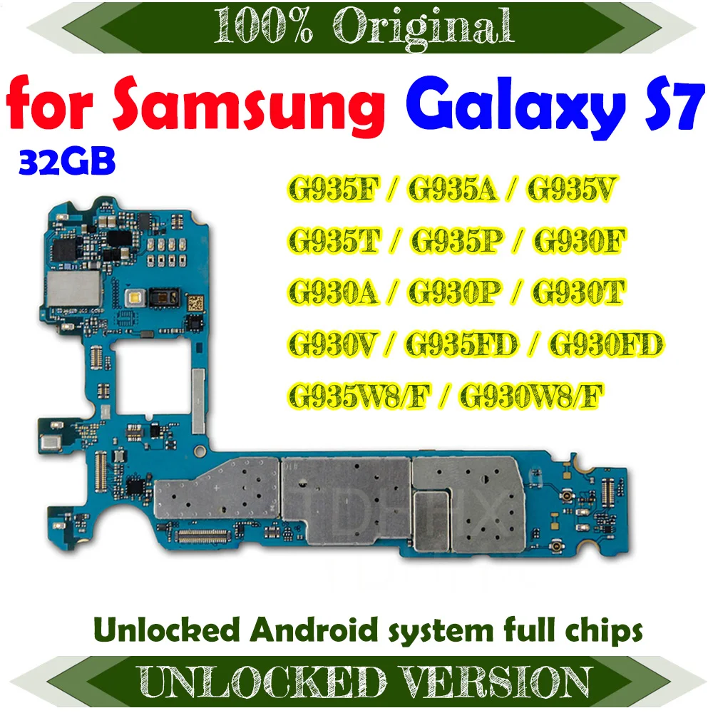 Материнская плата для Samsung Galaxy S7 edge G935F G935A G935V G935T G935P G930F G930A G930P G930T G930V G935FD G930FD 32 ГБ |