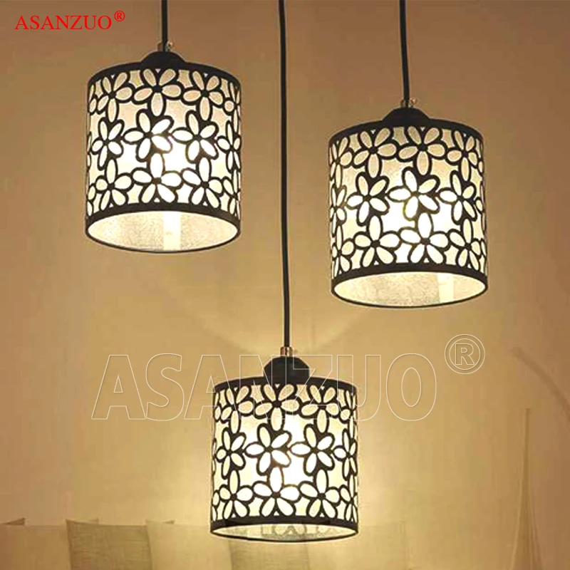 Современные подвесные светильники в скандинавском стиле железная ажурная