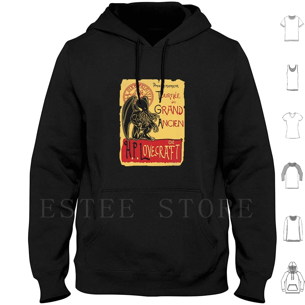 

Vintage Tournee Du Grand Ancien Hoodies Long Sleeve Cthulhu Call Of Cthulhu Chat Cthulu Horror Hp Le Chat