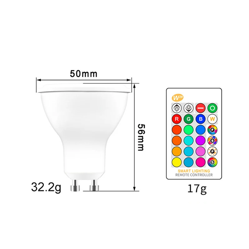 Светодиодная лампа 5 Вт разноцветная вращающаяся сценический светильник