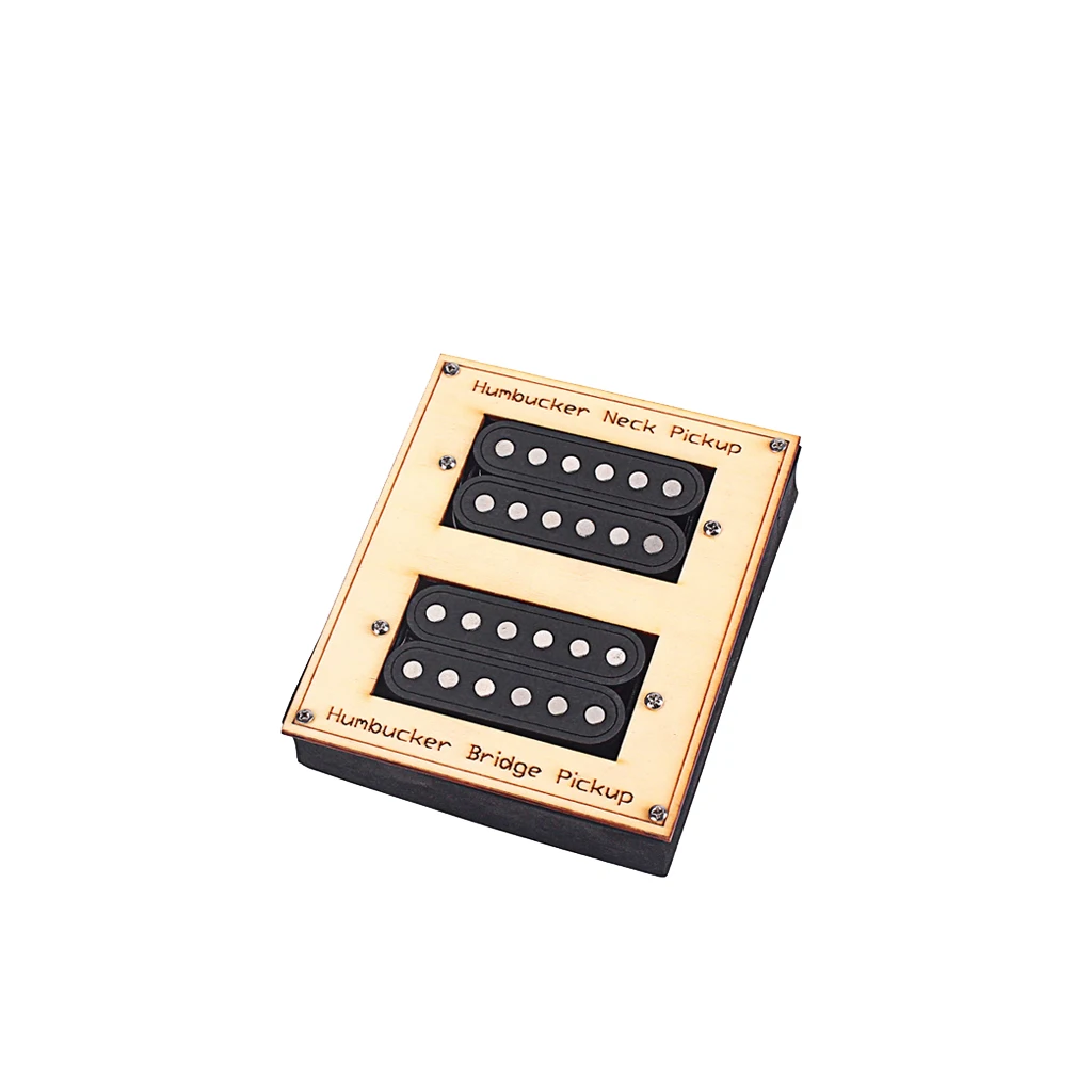 

2pcs 50/52 Double Row Neck Bridge Humbucker Pickups for Electric Guitar