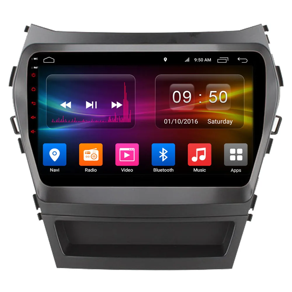 Автомагнитола для Hyundai Santa FE IX45 2013 2017 стерео сенсорный экран Android GPS навигация Bluetooth