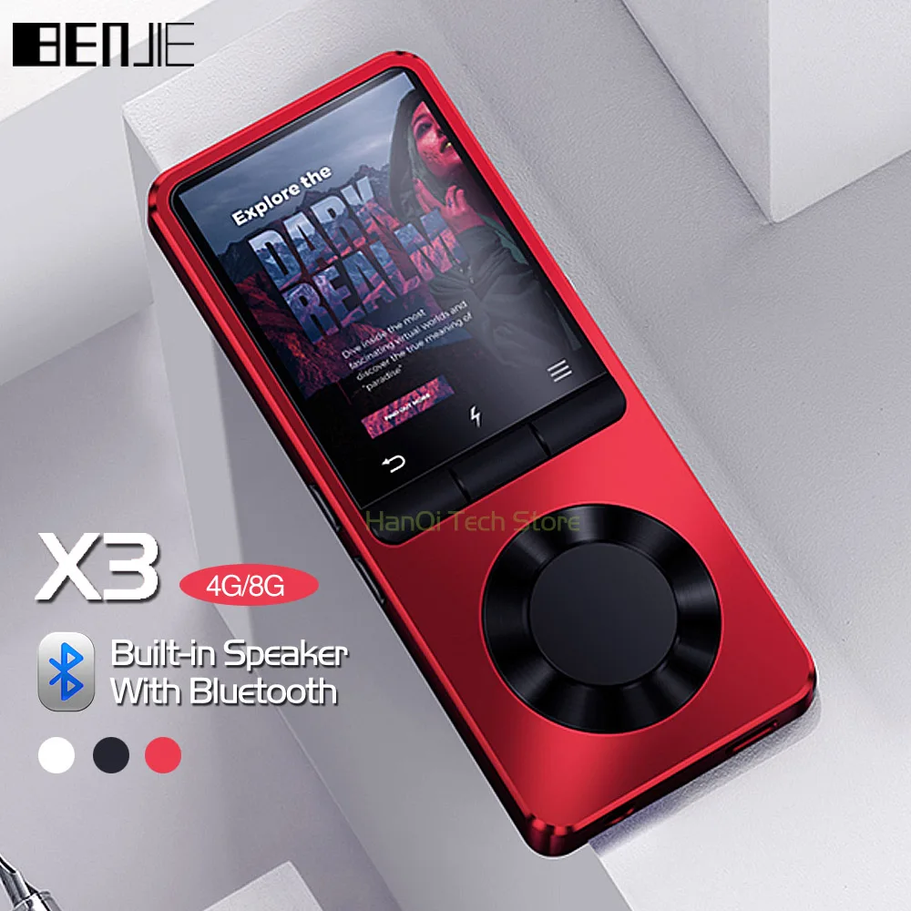 BENJIE X3 металлический Bluetooth MP3-плеер портативный музыкальный плеер со встроенным динамиком fm-радио, электронная книга, часы 20 шт./партия