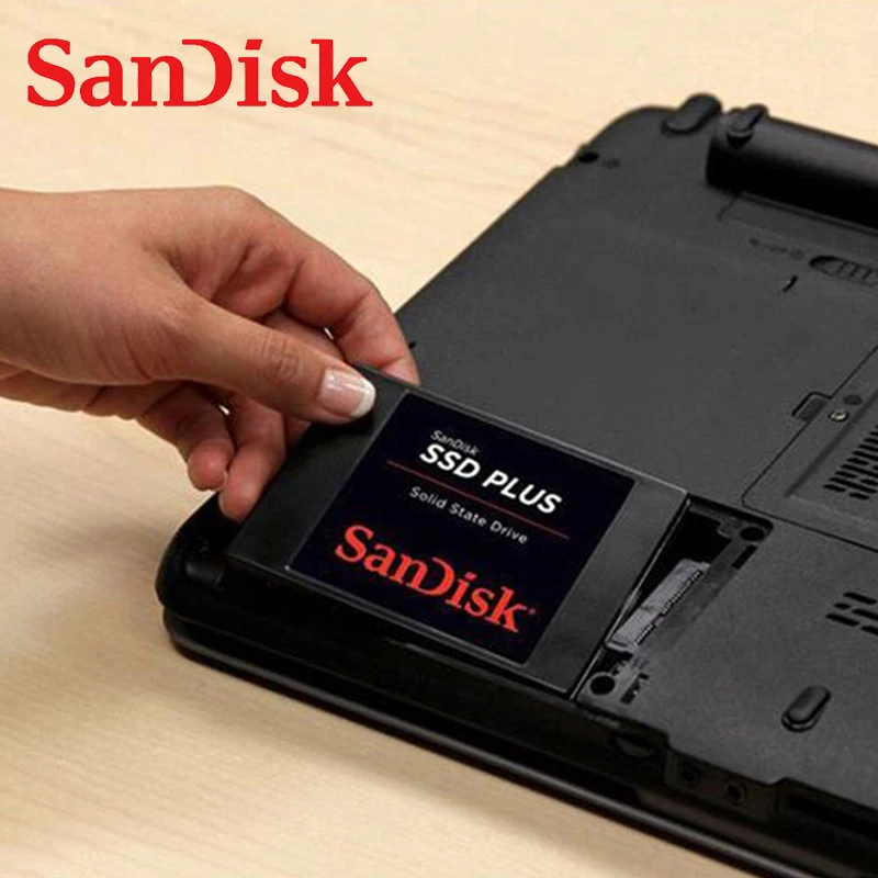 Внутренний твердотельный жесткий диск SanDisk SSD PLUS 480 ГБ 240 120 SATA III 2 5 &quotжесткий для