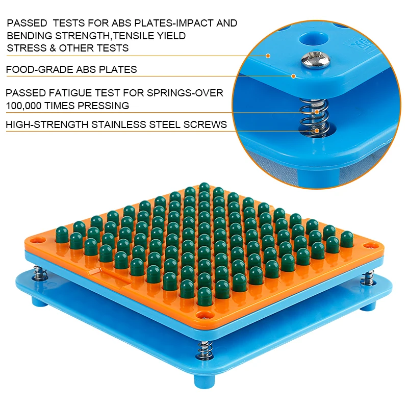 

100 Holes Size 1 Capsule Filler ABS Manual Powder Filling Plate
