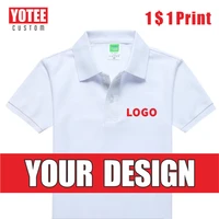 yotee2021 summer short sleeved polo shirt school outing logo custom polo shirt cotton childrens shirt