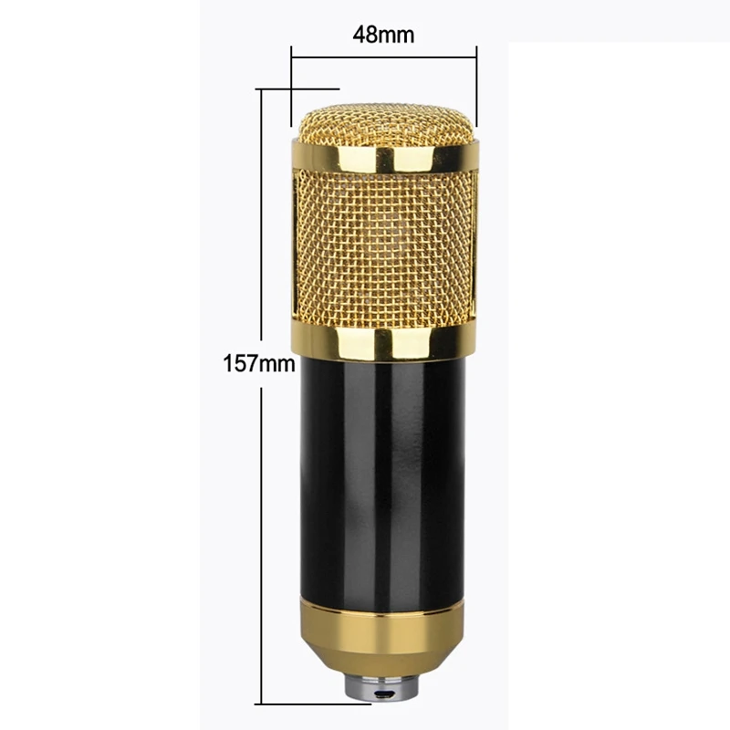 BM800-A Microphone the Anchor Live Shouting Recording Milk Bottle Gold-Plated Condenser | Электроника