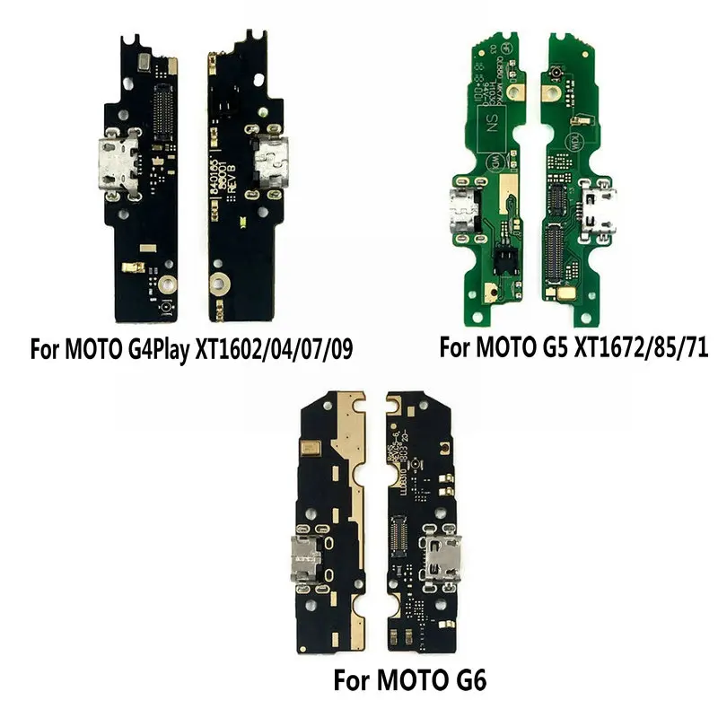 Новая зарядная Плата USB, зарядный порт, гибкий кабель и микрофонный модуль для MOTO G4 G5 G6 G7 G8 G9 Play Lite Power, запасные части