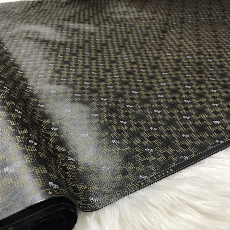 5 ярдов мягкая мужская ткань для изготовления рубашки африканская атику высокое