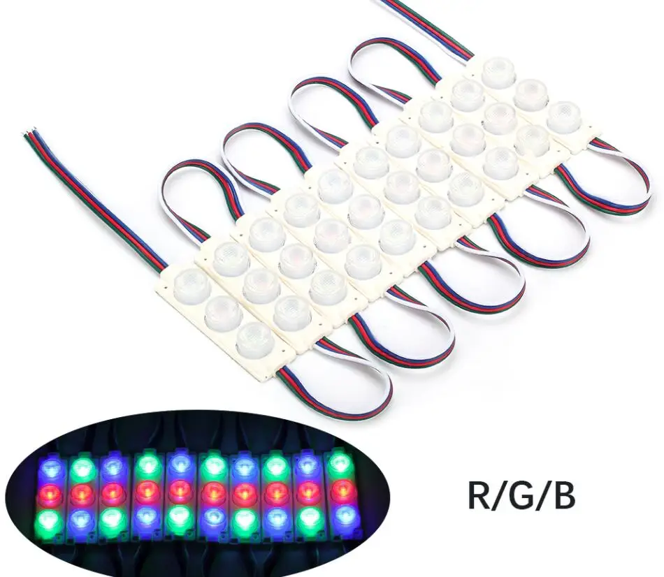 3W DC12V 3 светодиодный SMD3030 водонепроницаемый светодиодный модуль освещения с объективом светодиодный подсветка для букв