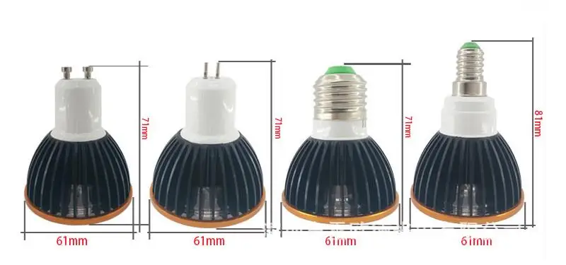 Высокая мощность CREE Led PAR20 лампа затемнения E27 GU10 9 Вт 12 Вт 15 Вт 110-240 В точечная лампа прожектор PAR 20 светильник освещение