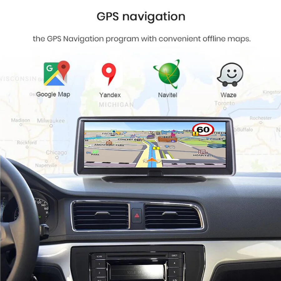 Maiyue star 8 дюймов ADAS 4G Android автомобильный видеорегистратор DVR gps навигация 1080P двойной объектив WiFi ночное видение автомобильный видеорегистратор