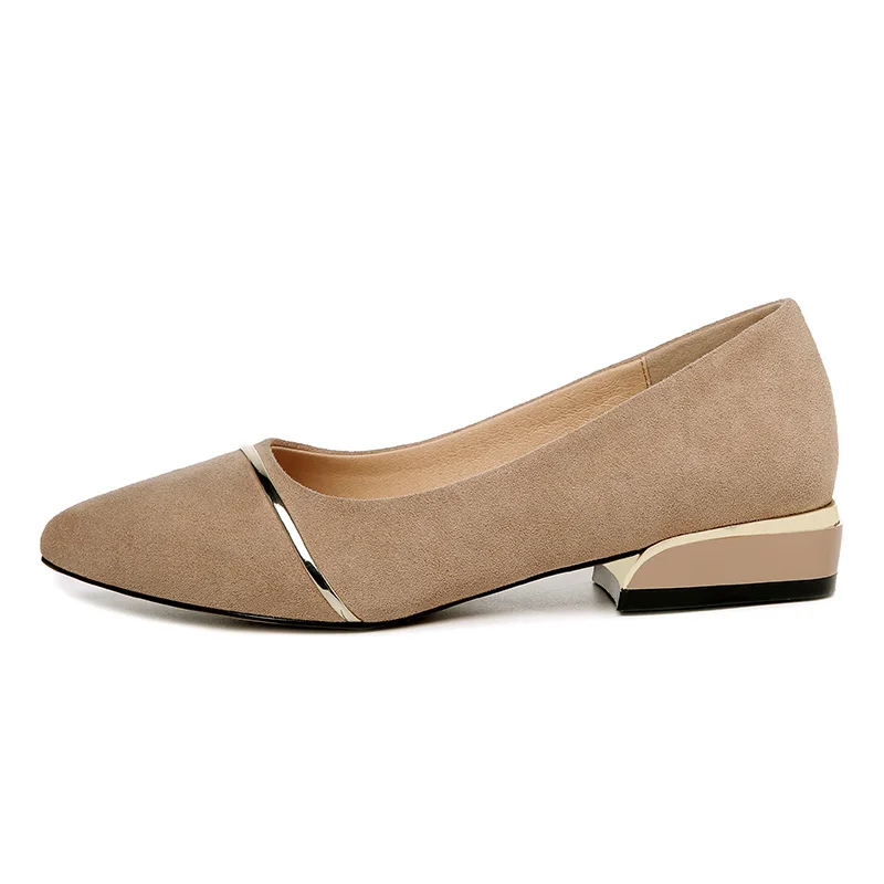 

Pointed Thick Heel Women'S Shoes Set Foot Solid Color Shoes Women Platform Women'S Shoes