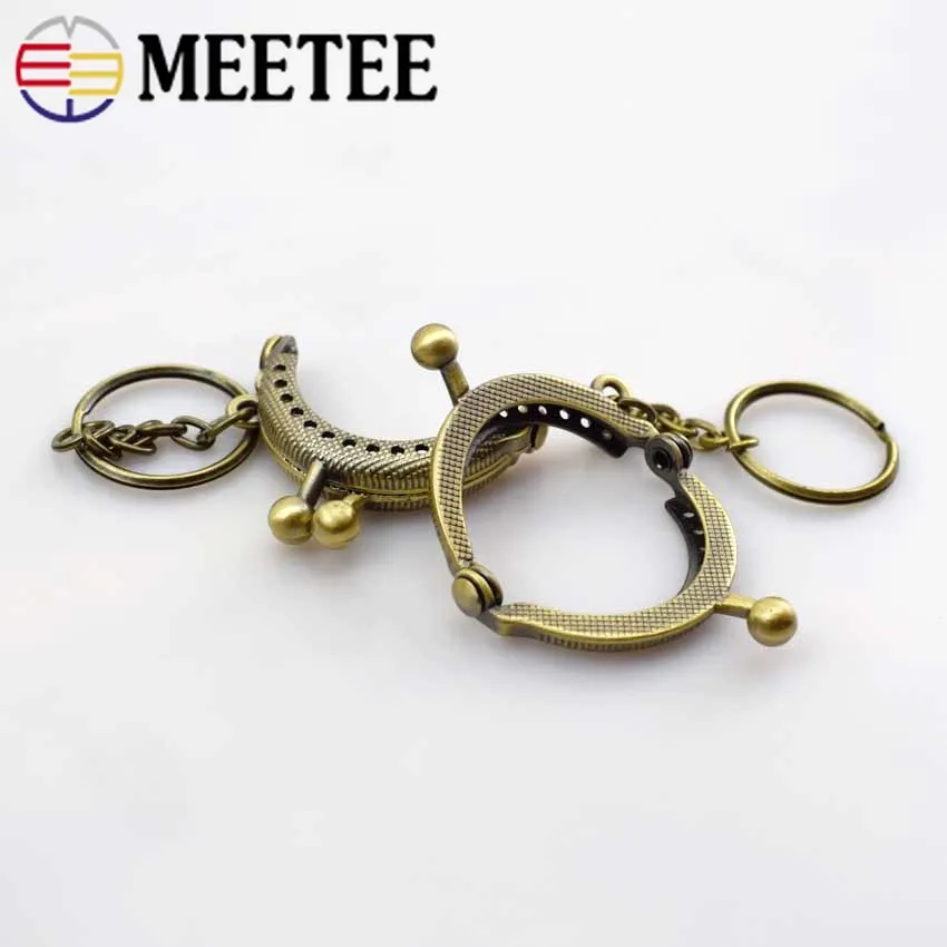 10 шт. 4 см модный винтажный кошелек рамка металлическая застежка замок клатч с