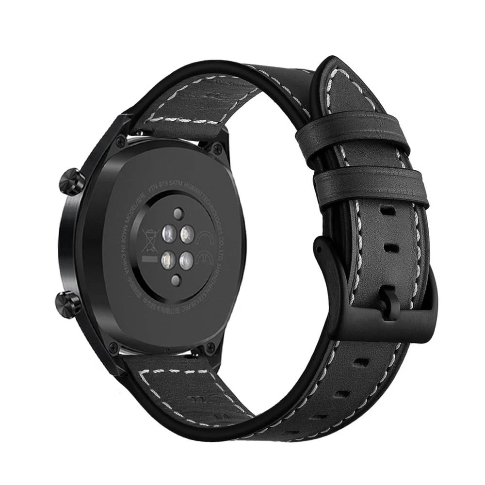 

Leather Watch Bands for Huawei Watch GT2 46mm/GT Band 22mm Wristband Strap for Samsung Galaxy Watch 46mm 42mm Wrist Bracelet